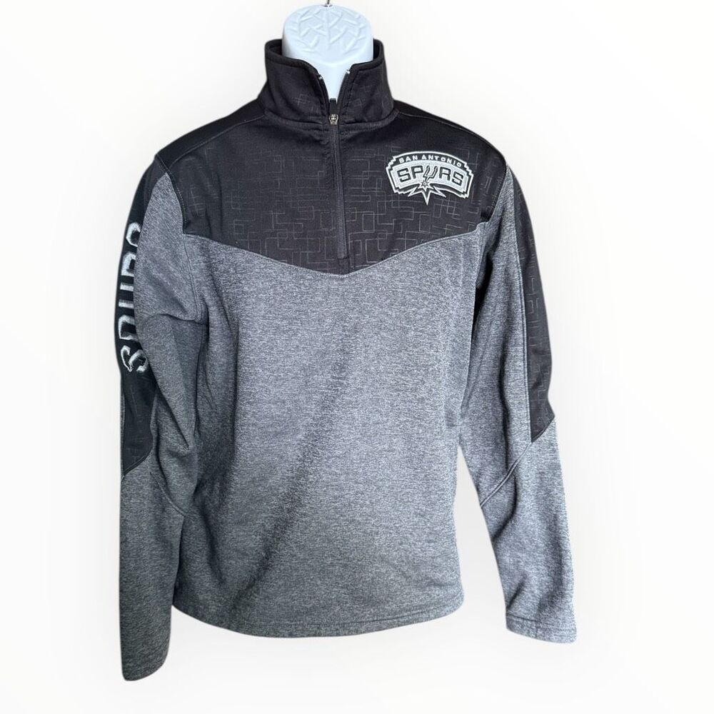 Unisex Mens Colosseum NBA San Antonio Spurs 1/4 Zip Pullover Track Jacket - S